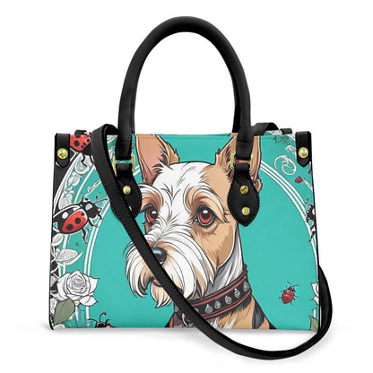 Schnauzer ladybug purse bag