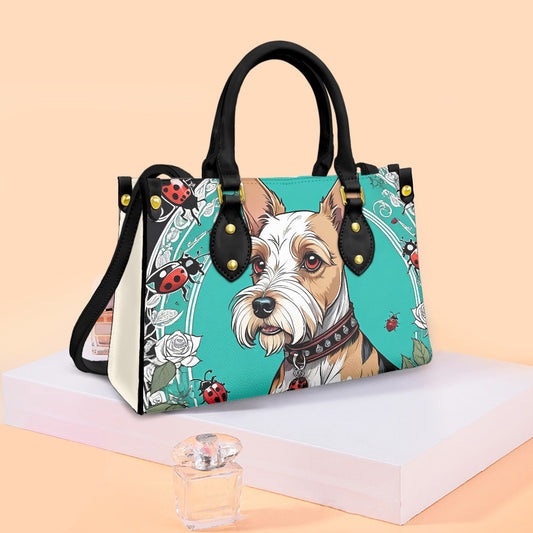 Schnauzer ladybug purse bag