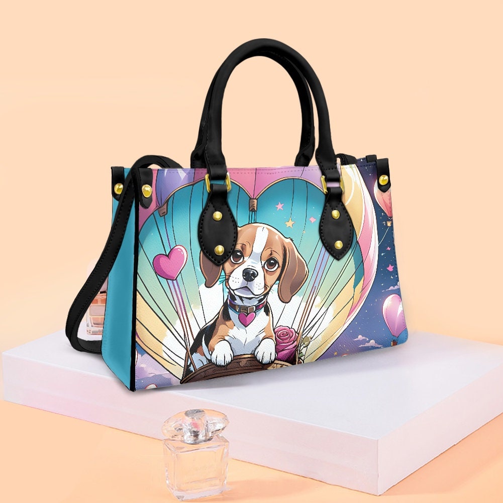 Beagle hot air balloon purse bag