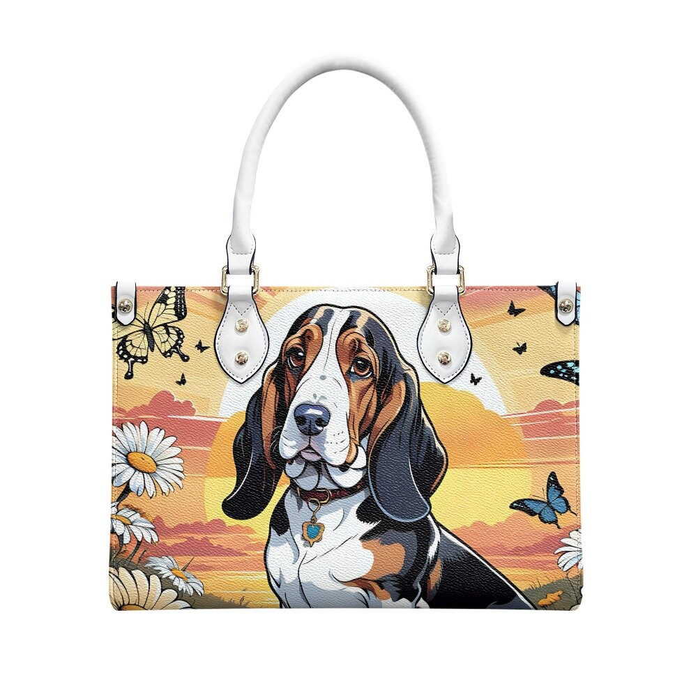 Basset hound bag purse