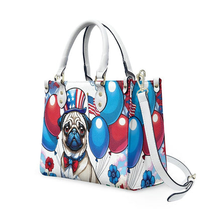 Pug bag purse patriotic bag