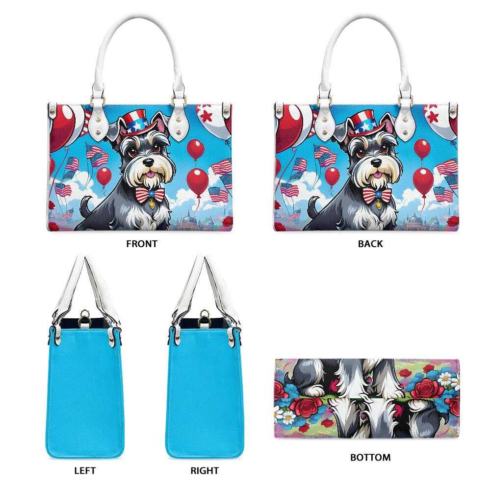 schnauzer bag patriotic purse animal gift