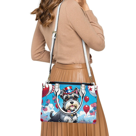 schnauzer bag patriotic purse animal gift