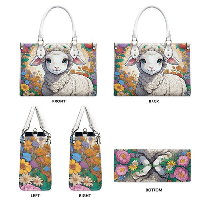 Floral Lamb purse sheep bag gift