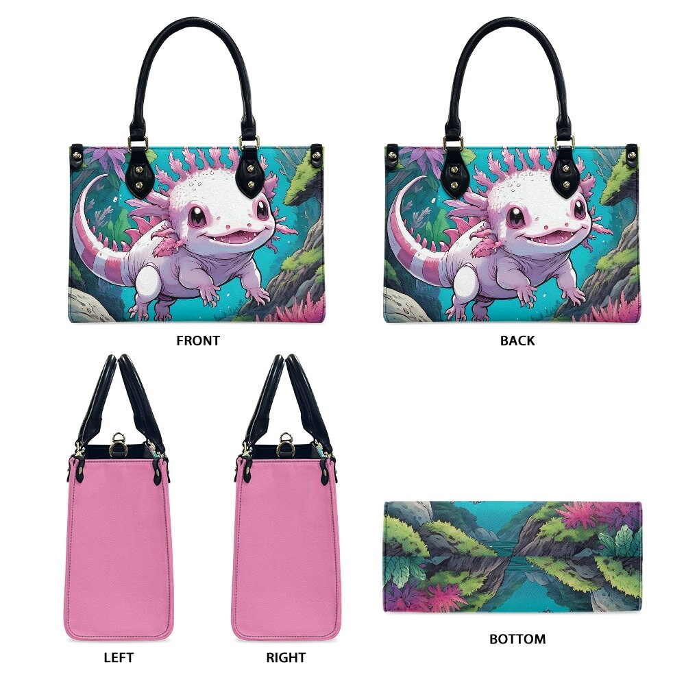 Axolotl purse bag tote