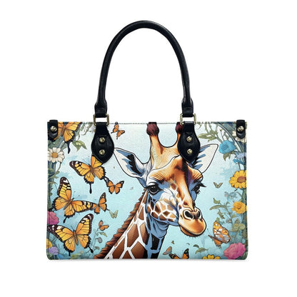 giraffe butterfly bag purse