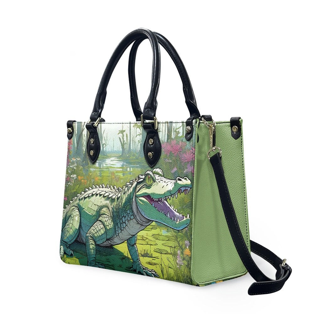 Alligator purse bag