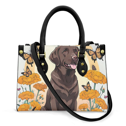 chocolate Labrador purse bag