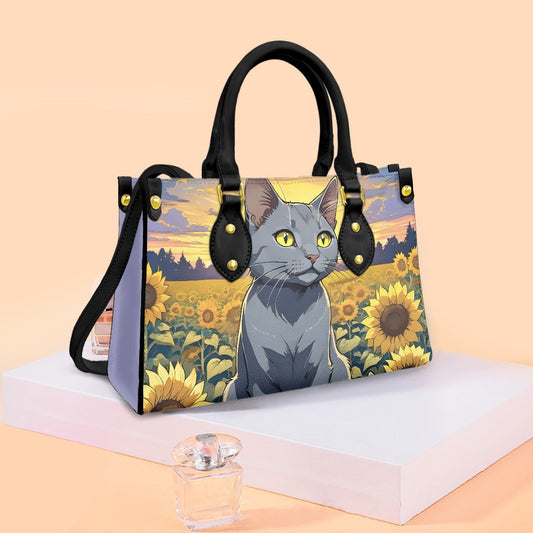 cat sunflower bag purse