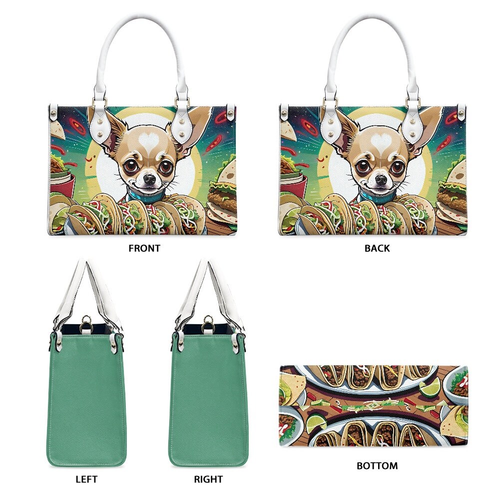 Chihuahua Taco Purse Bag