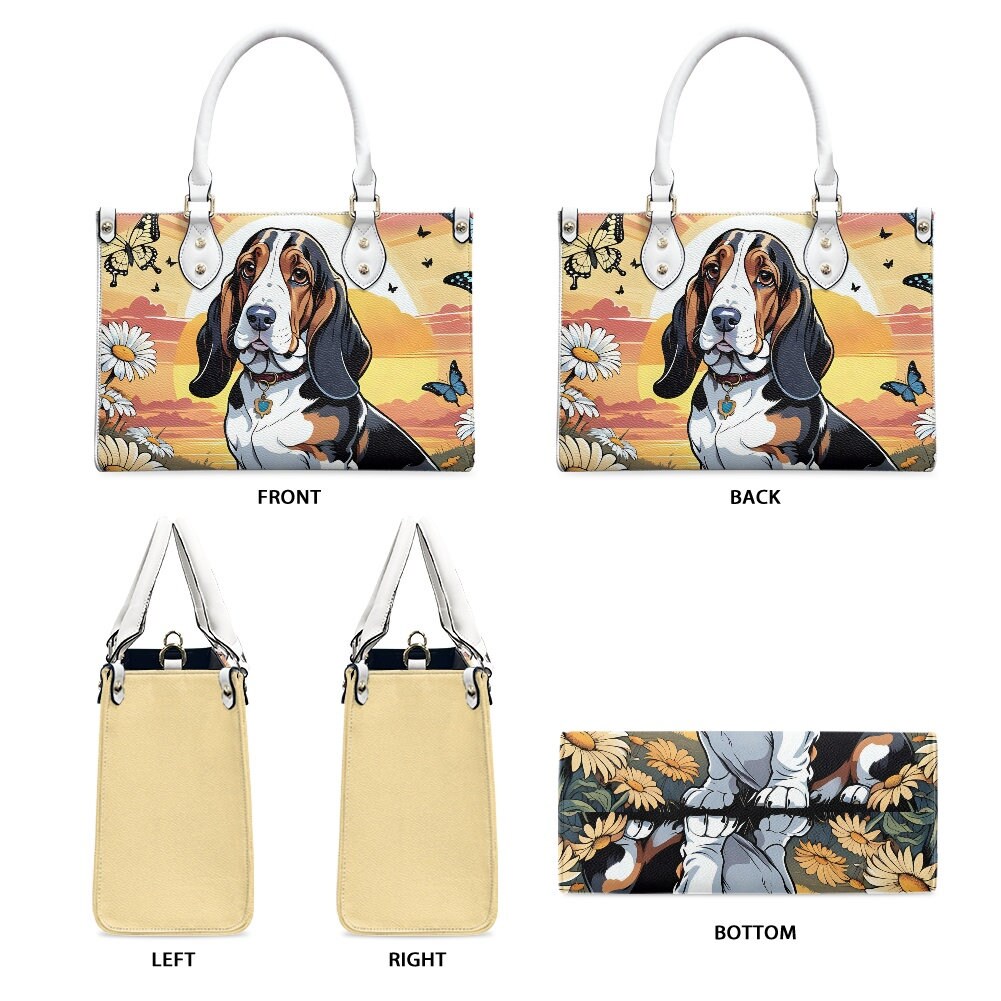 Basset hound bag purse