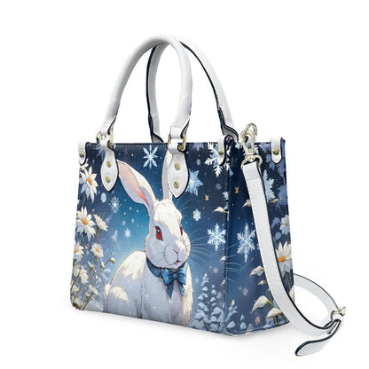 white rabbit snow bag winter bunny purse