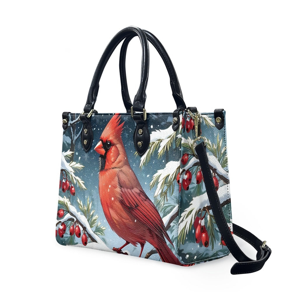 Cardinal red bird purse bag