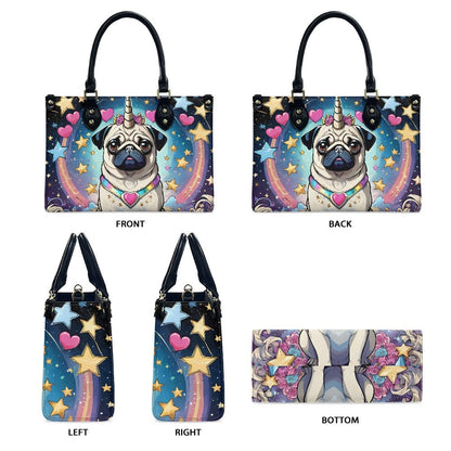 Unicorn Pug Purse Bag