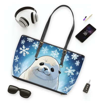 Seal PU Leather Shoulder Bag