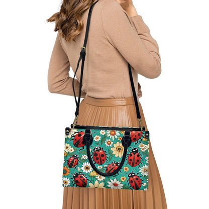 floral lady bugs purse