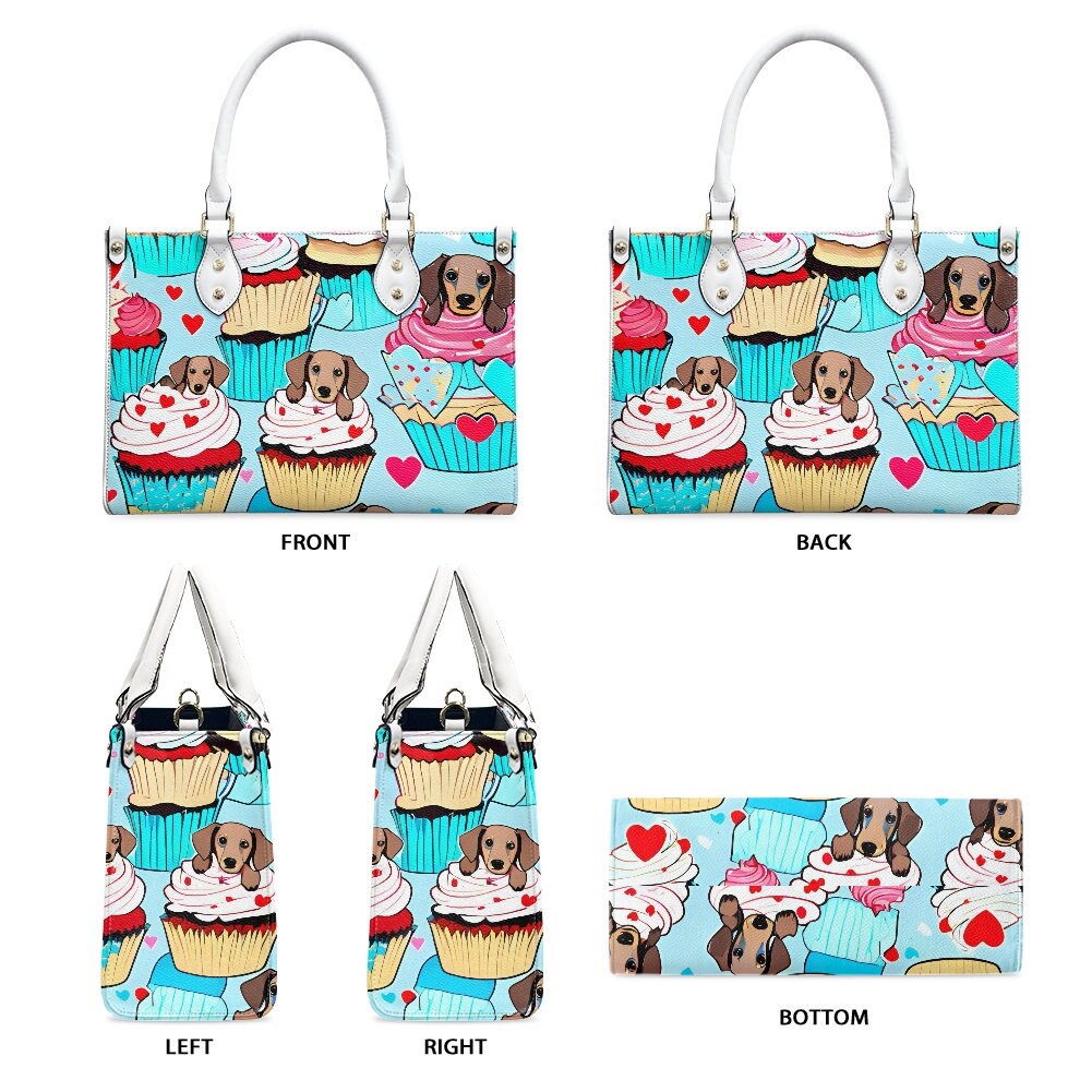 dachshund cupcake bag purse