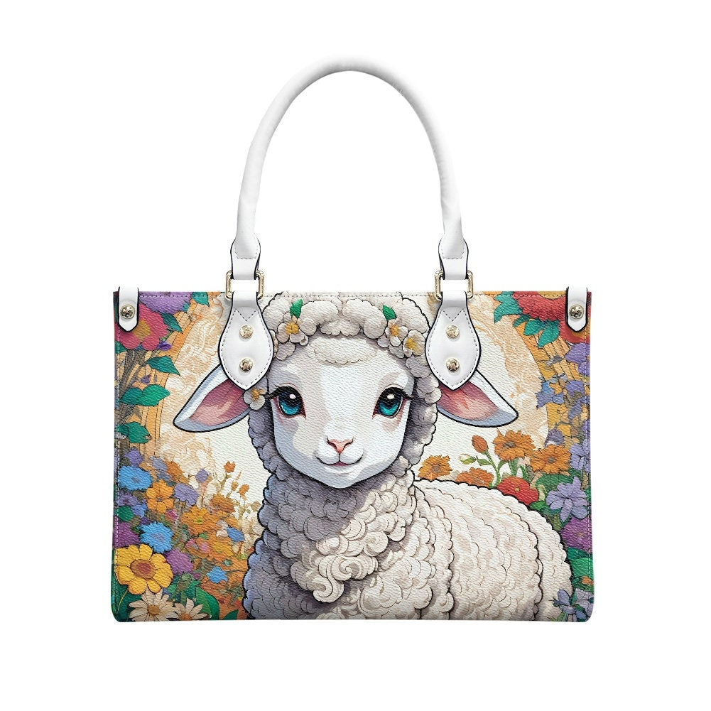 Floral Lamb purse sheep bag gift