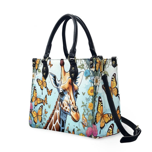 giraffe butterfly bag purse