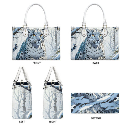 snow leopard purse bag