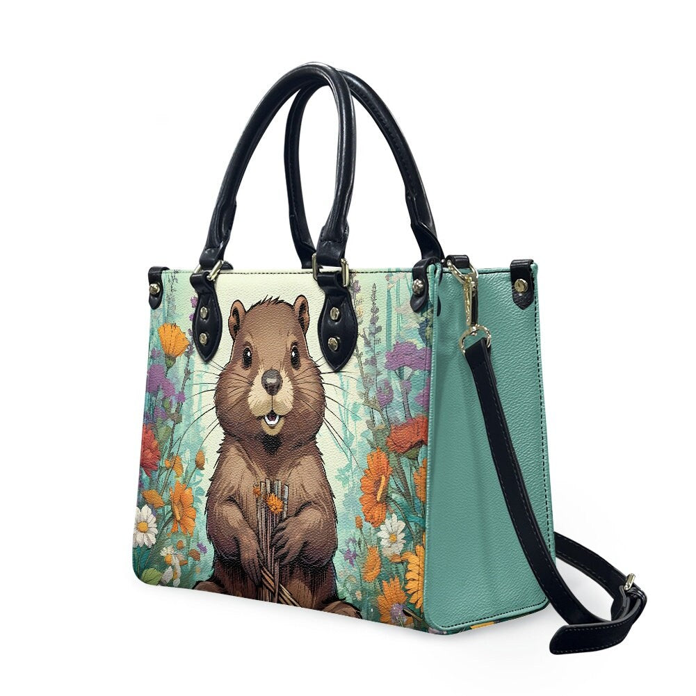 beaver purse bag