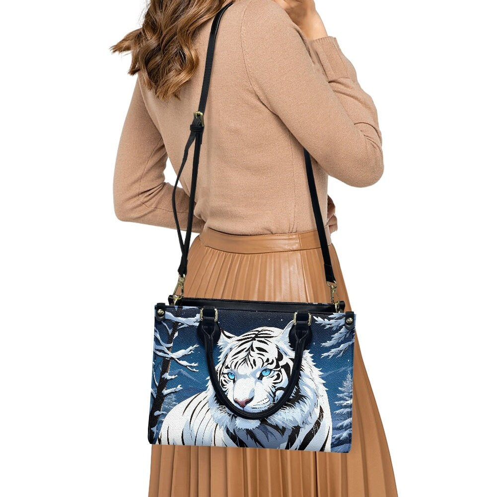 Siberian White Tiger Bag Purse