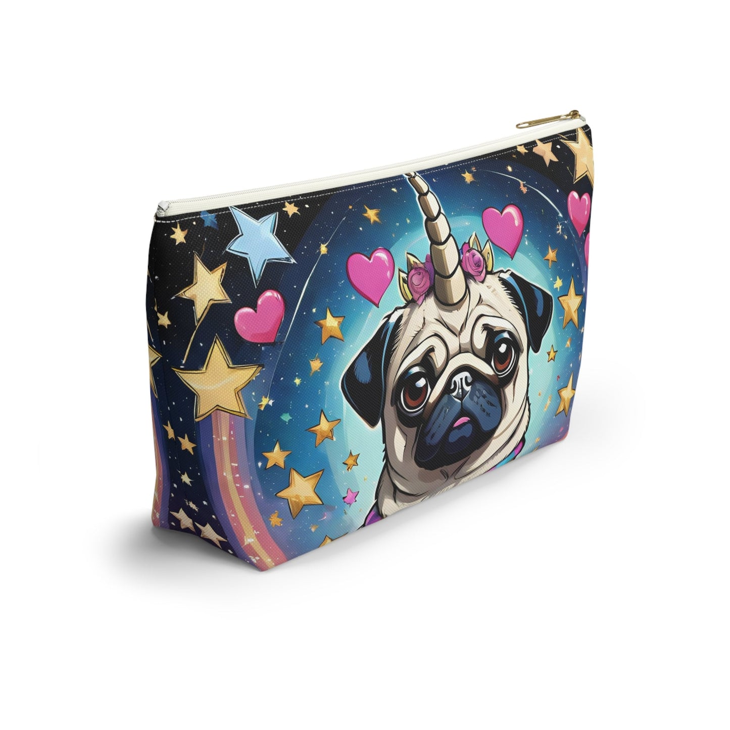 Pug Unicorn Accessory Pouch