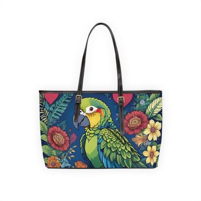 Parrot PU Leather Shoulder Bag