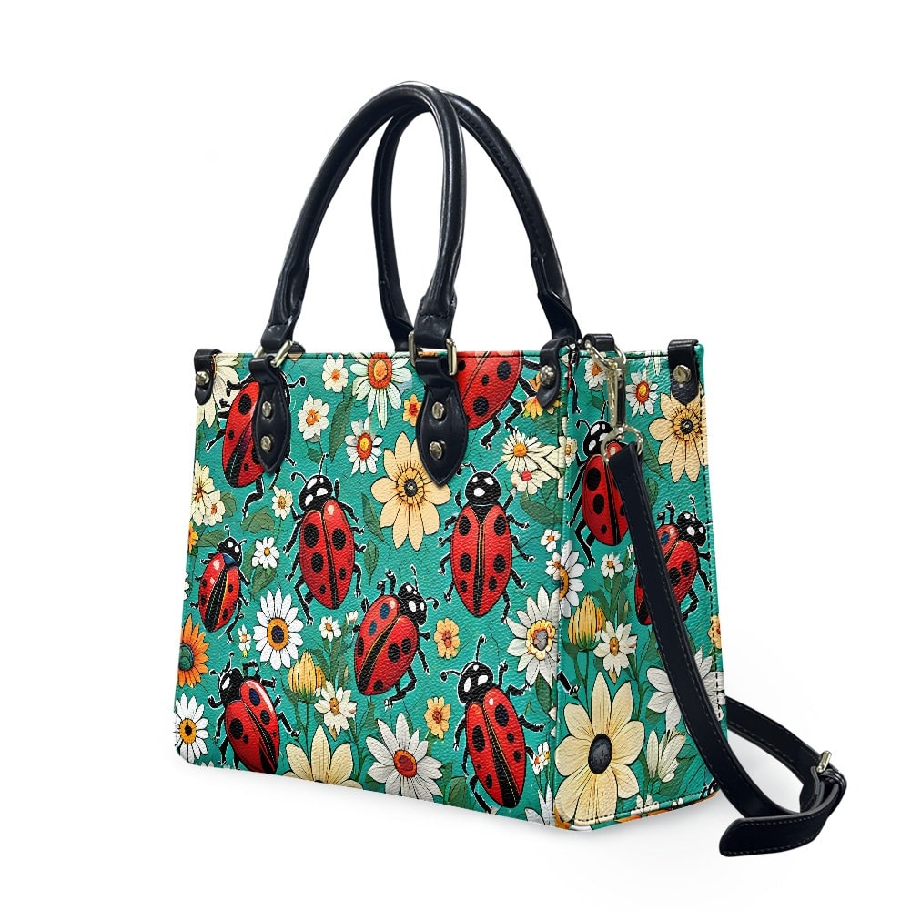 floral lady bugs purse