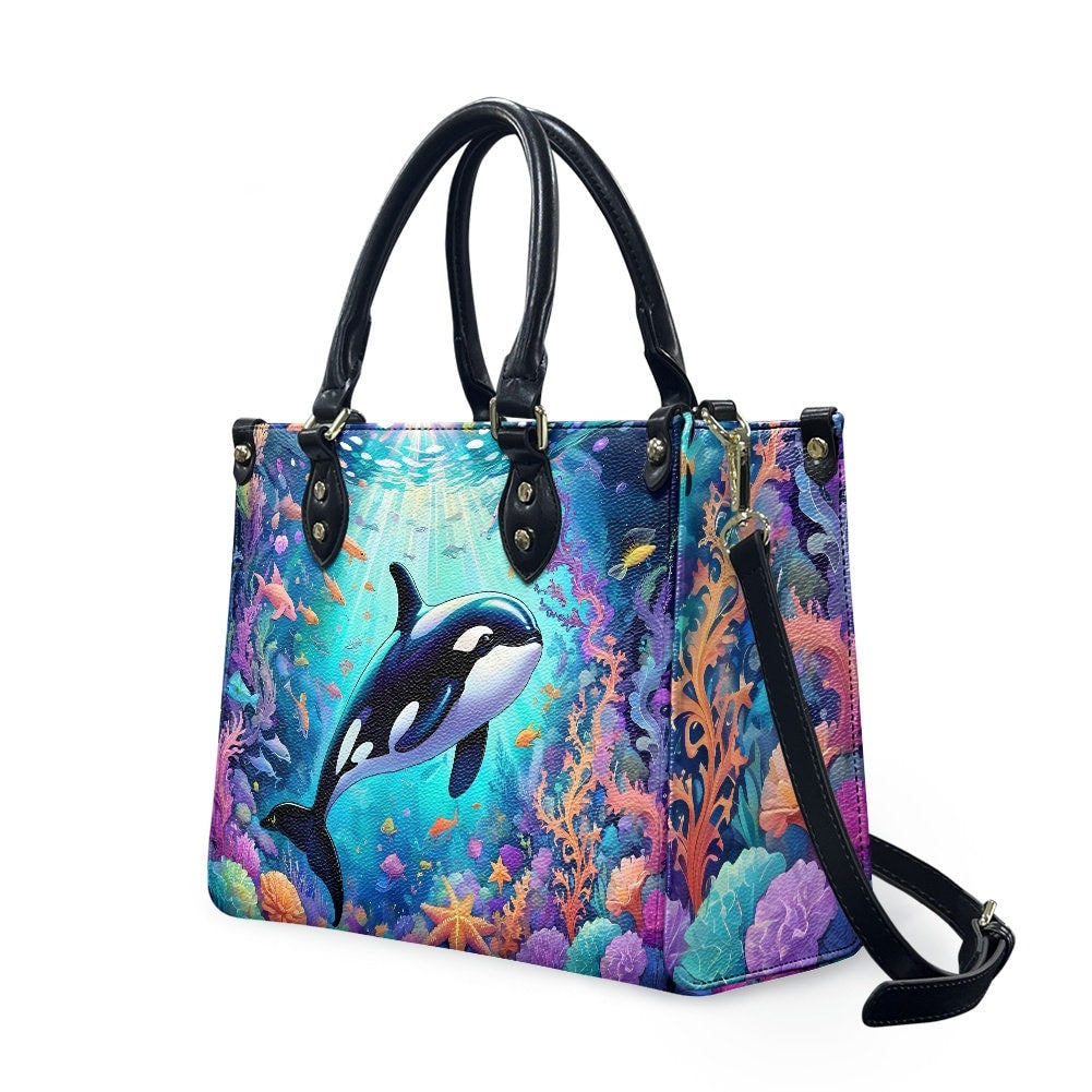 Orca whale bag purse