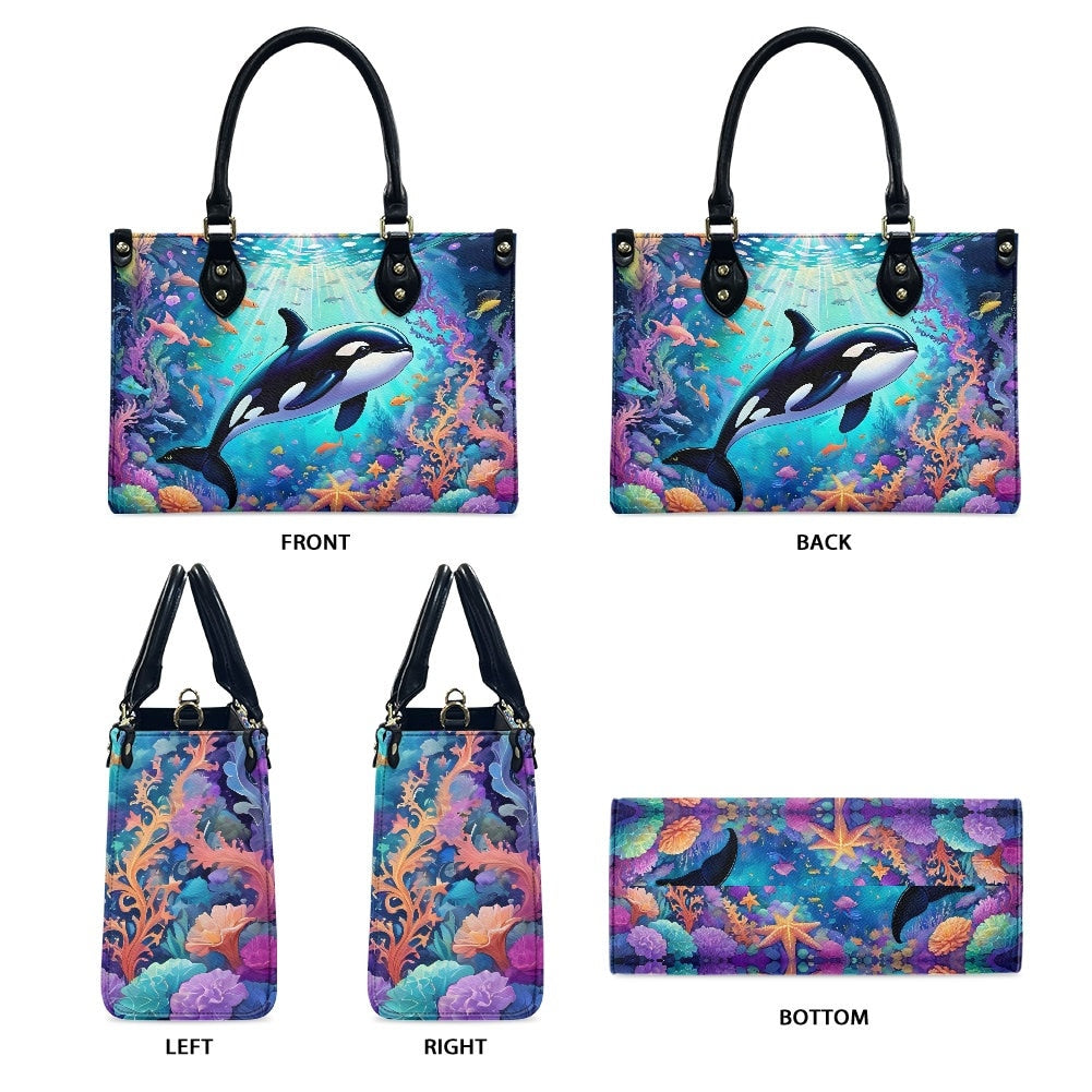 Orca whale bag purse