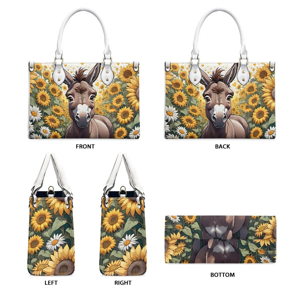 donkey sunflower bag purse