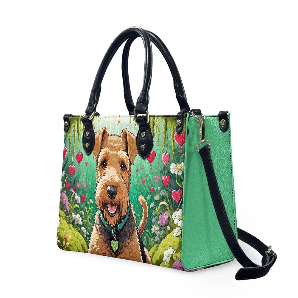 Airedale terrier purse bag tote