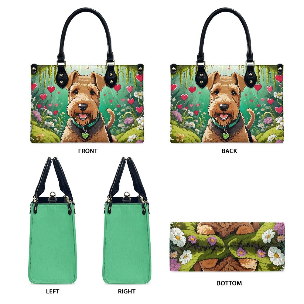 Airedale terrier purse bag tote