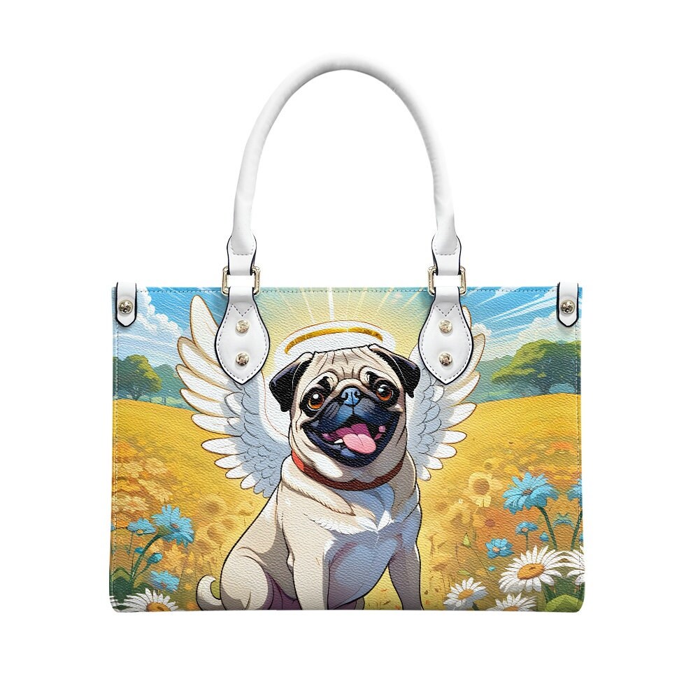 Pug Angel Memorial Loss Purse Bag