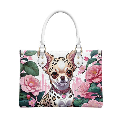 chihuahua leopard print bag purse