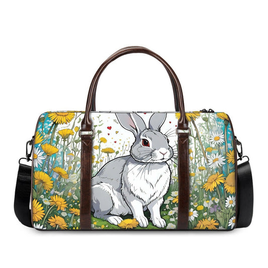 Rabbit bunny duffel travel bag