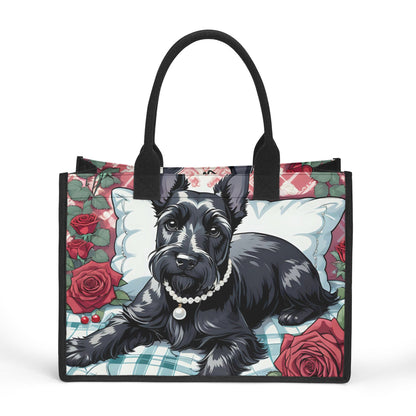 Scottish Terrier Premium All-Over Print Cavans Tote Bag（3 layers）