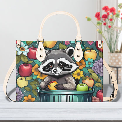 Racoon Women PU Leather Handbag