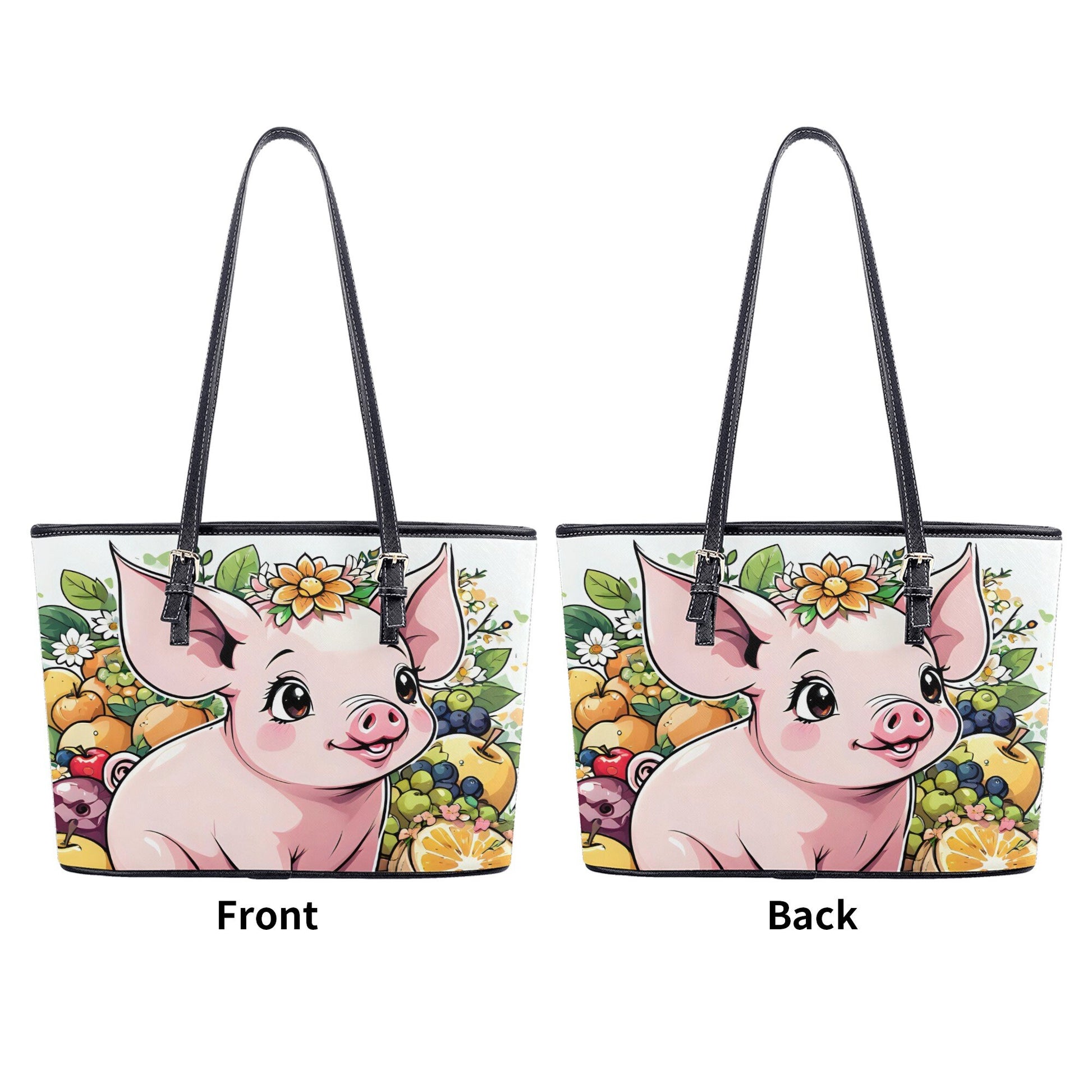 Pig Fashion PU Tote Bags