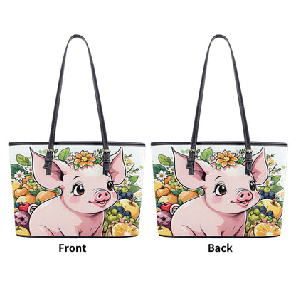 Pig Fashion PU Tote Bags