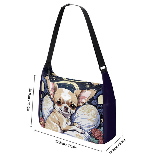 Chihuahua Journey Laptop Messenger & Shoulder Bag Great For School, Work and Travel.