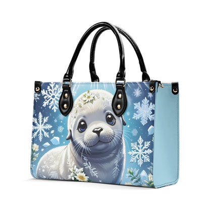 baby seal Women PU Leather Handbag