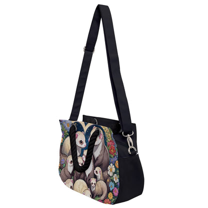 Ferret Buckle Tote Bag Purse