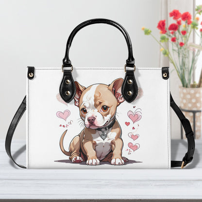 Pitbull Puppy-Luxury Women PU Leather Handbag