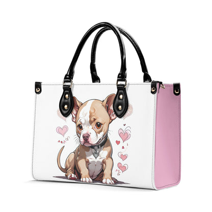 Pitbull Puppy-Luxury Women PU Leather Handbag