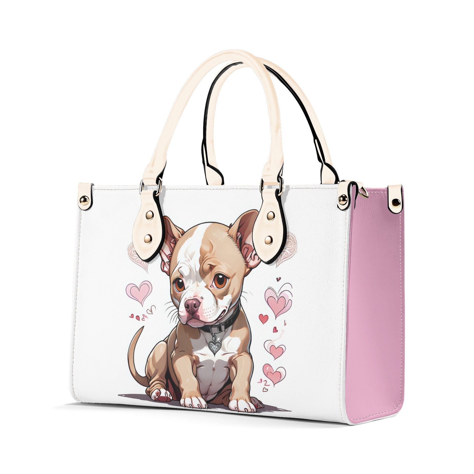 Pitbull Puppy-Luxury Women PU Leather Handbag