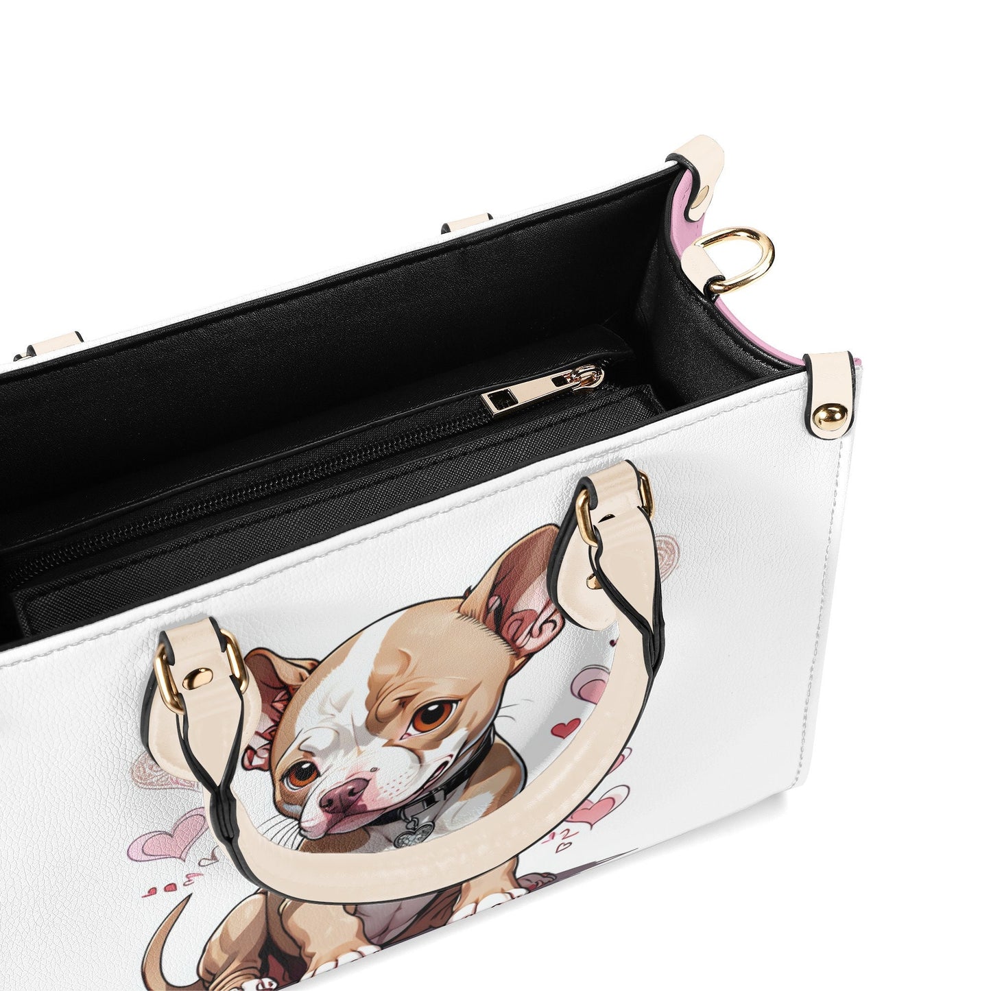 Pitbull Puppy-Luxury Women PU Leather Handbag