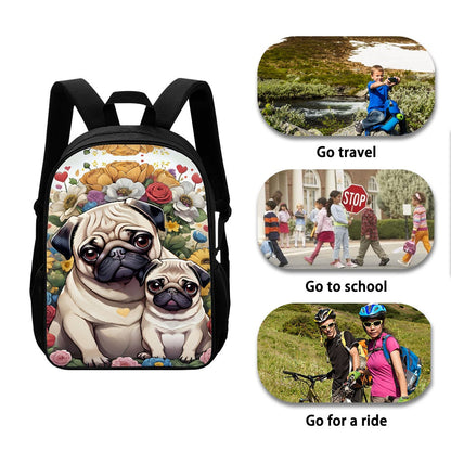 Pug School Backpack Pug School bag Pug lover backpack