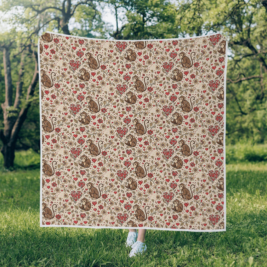 monkey Print Quilt Bedding monkey quilt monkey baby bedding